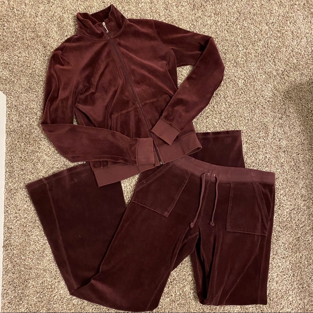 Juicy couture tracksuit velour suit set